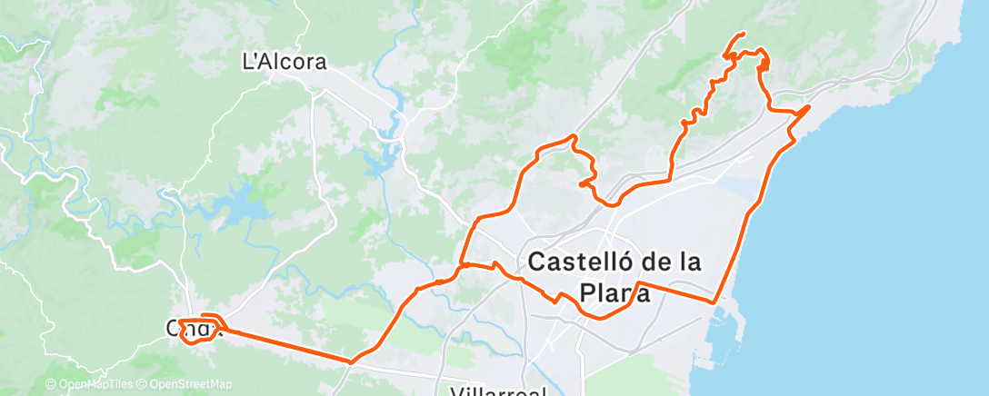 Карта физической активности (Bicicleta por la mañana)