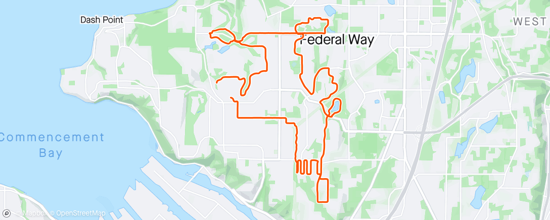 Map of the activity, Brompton Ride