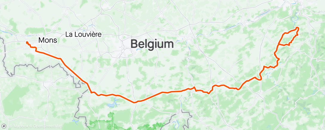 Map of the activity, Tour de Wallonie S2