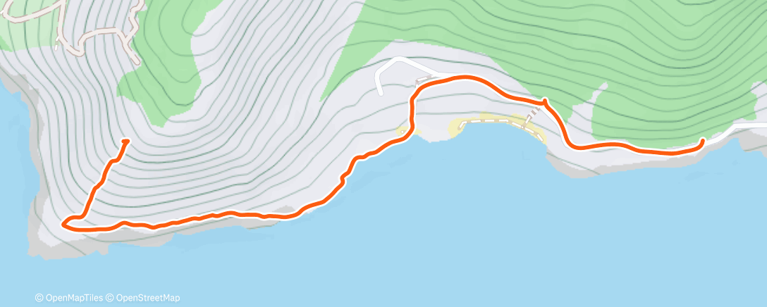 Map of the activity, Up to Black Rock Viewpoint