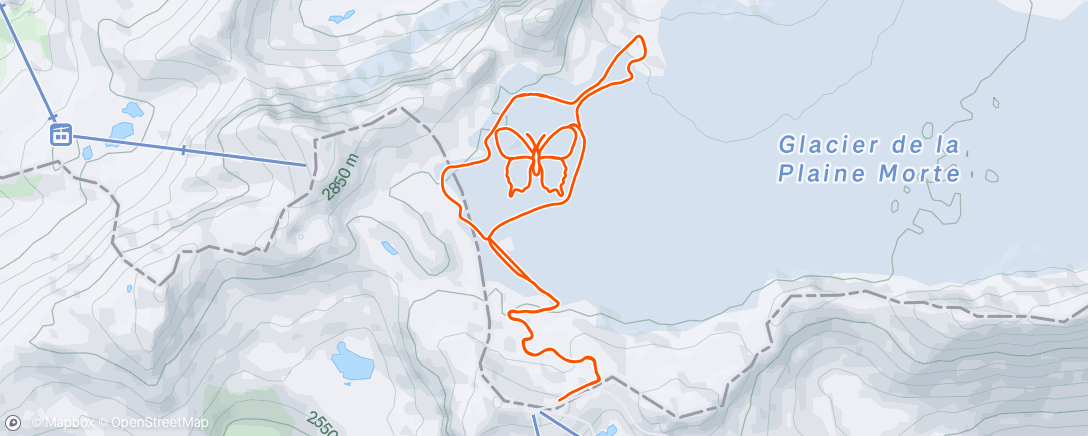 Карта физической активности (Ski nordique le midi)