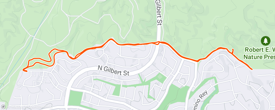 Map of the activity, Evening Mountain Bike Ride
