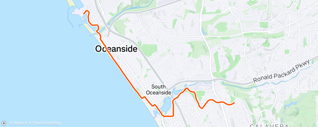 Map of the activity, Morning Ride