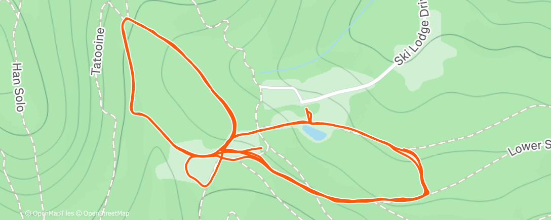 Map of the activity, Ruined by rain, could’ve been worse