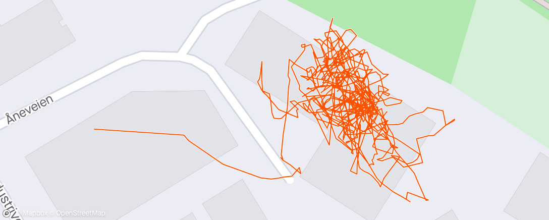 Map of the activity, Evening HIIT