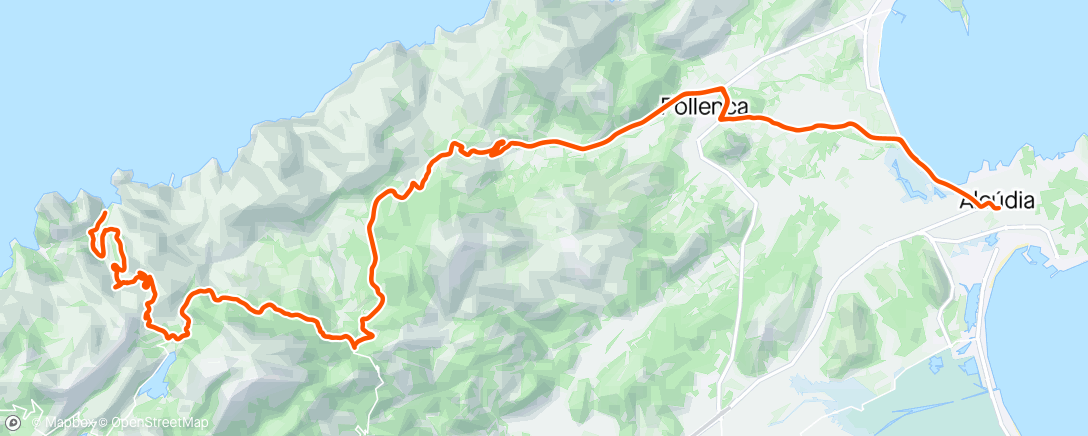 Map of the activity, Mallorca day 6 // Sa Calobra // 102 km