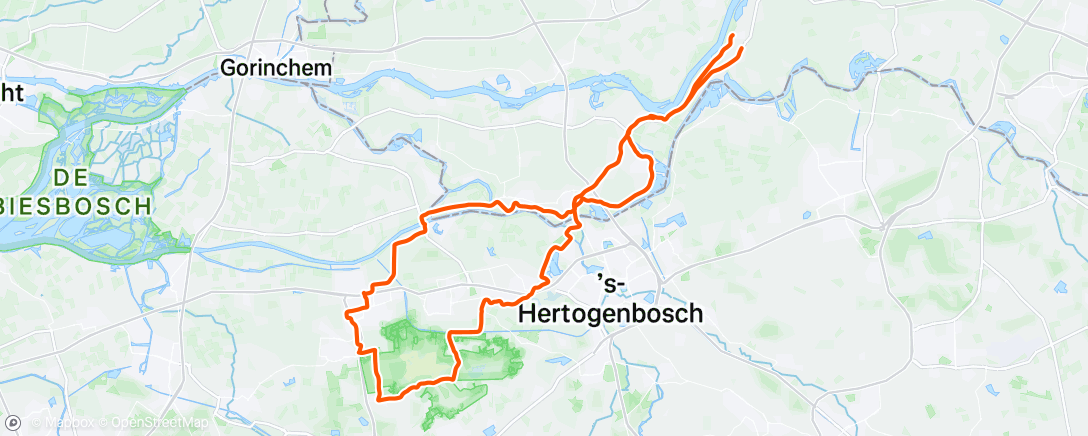 Map of the activity, Rondje LDD