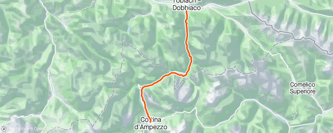 Карта физической активности (Cortina Dobbiaco Run)