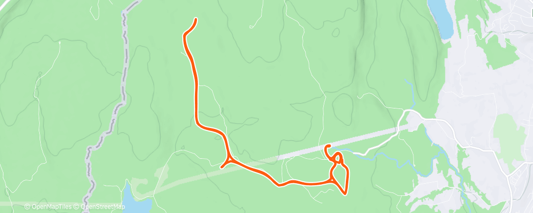 Map of the activity, Evening Nordic Ski