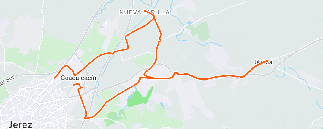 Карта физической активности (Bicicleta a la hora del almuerzo)