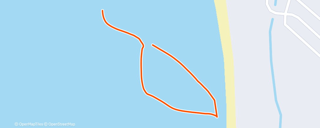 Map of the activity, Afternoon Swim