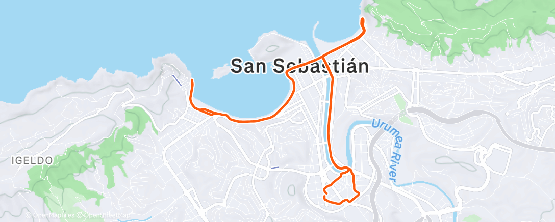 Карта физической активности (Carrera de mañana)