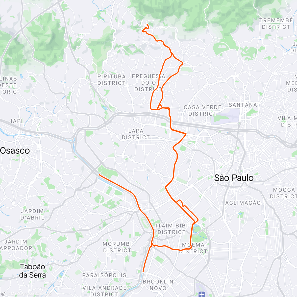 Map of the activity, Morning Ride.#23/24