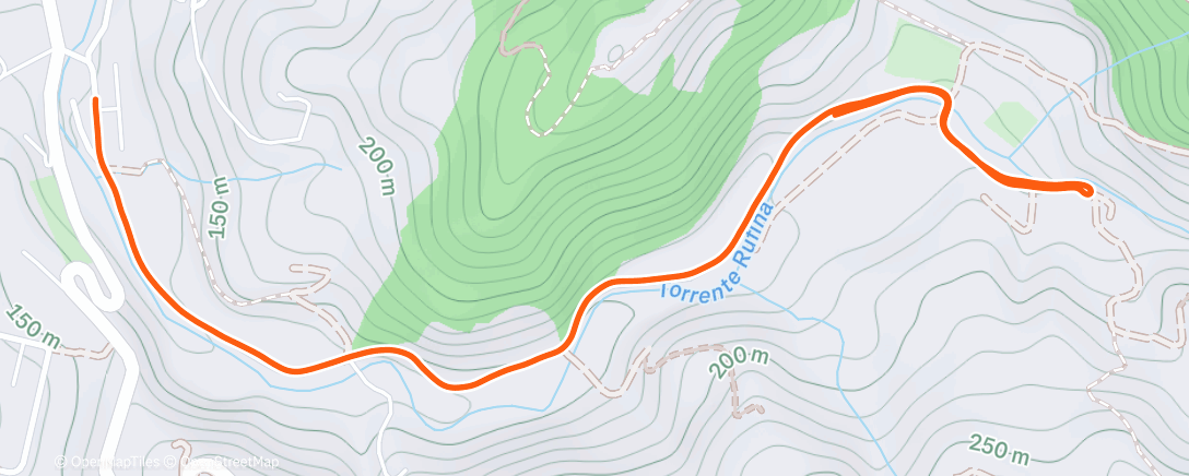Map of the activity, Lunch Run