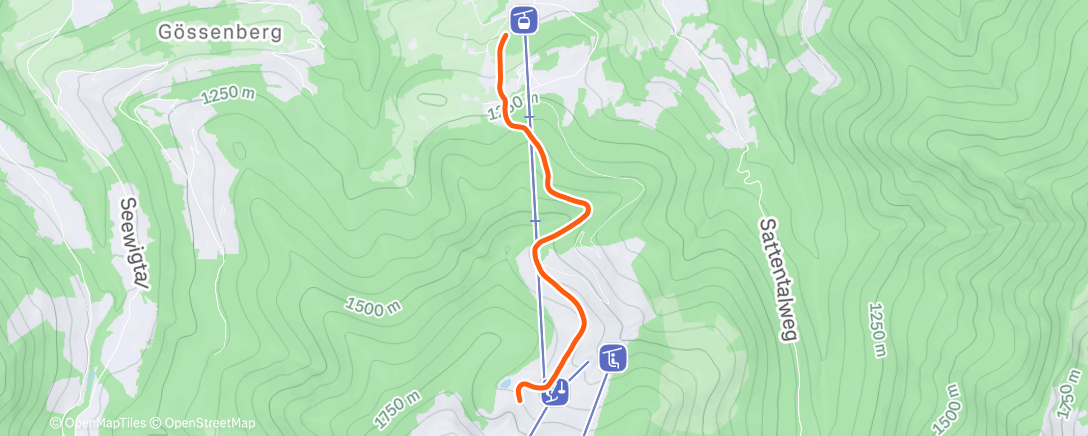 Карта физической активности (Austrian Skimo National Championships 21th place)