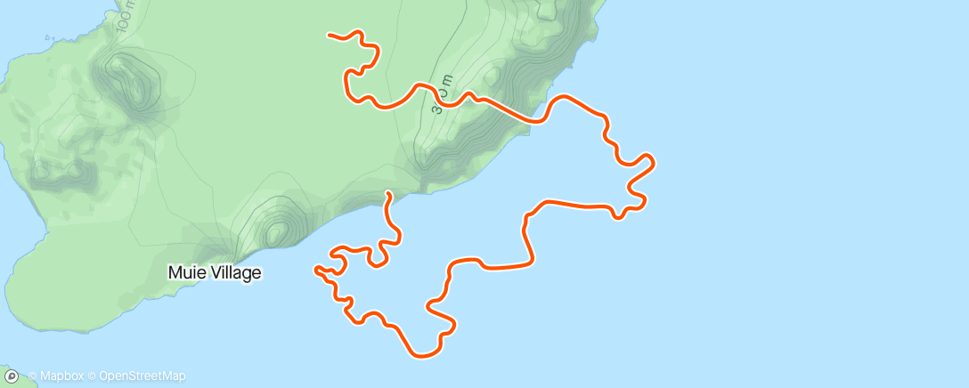 Mapa de la actividad (Zwift - Bike in Watopia)