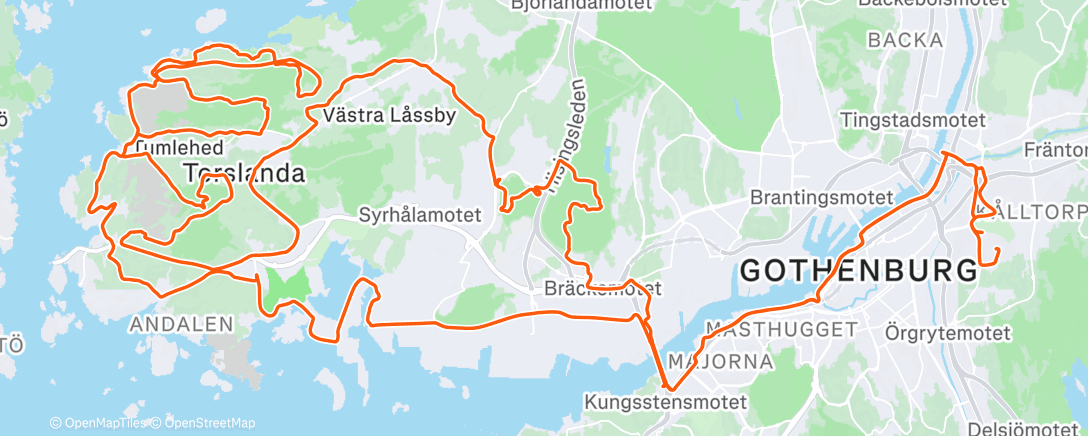 Map of the activity, Morning Gravel Ride