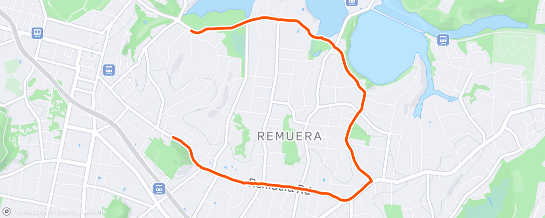 Map of the activity, Evening Run