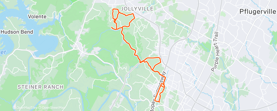 Map of the activity, Morning Ride