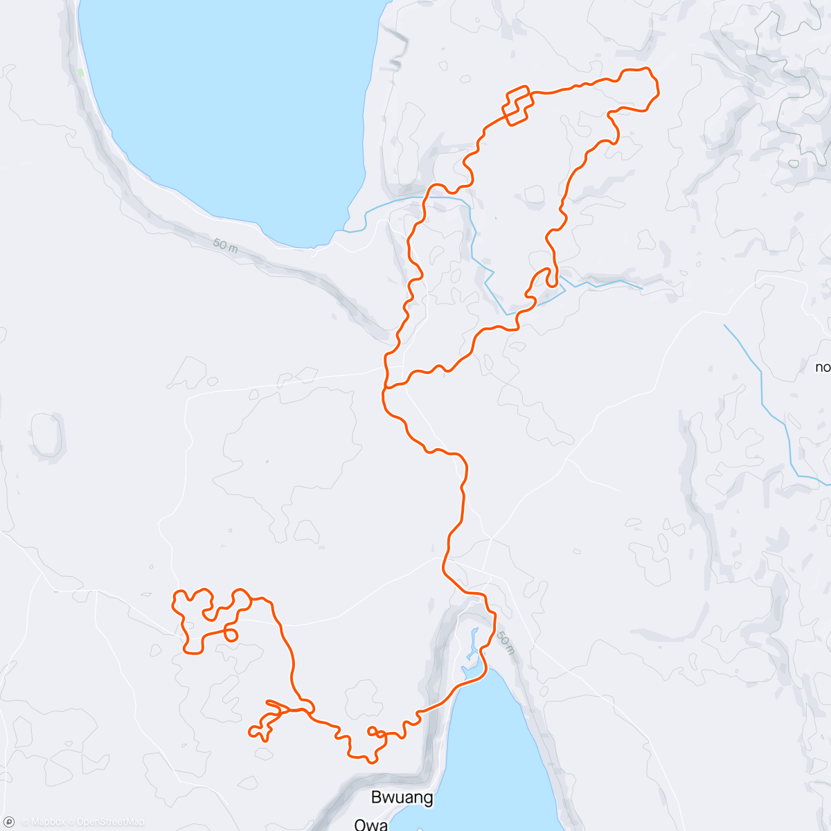 Map of the activity, Zwift - Mech Isle Loop in Makuri Islands