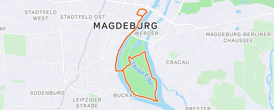 Map of the activity, Spaziergang am Morgen