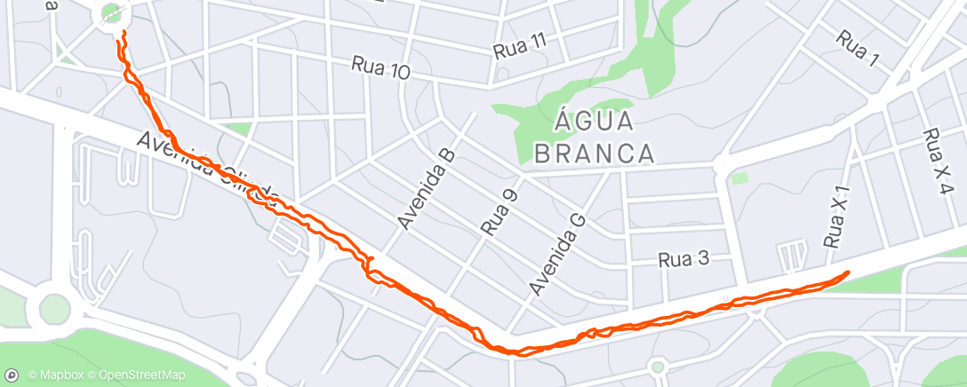 Map of the activity, Caminhada com o amor