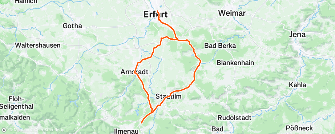 Map of the activity, Morning Ride