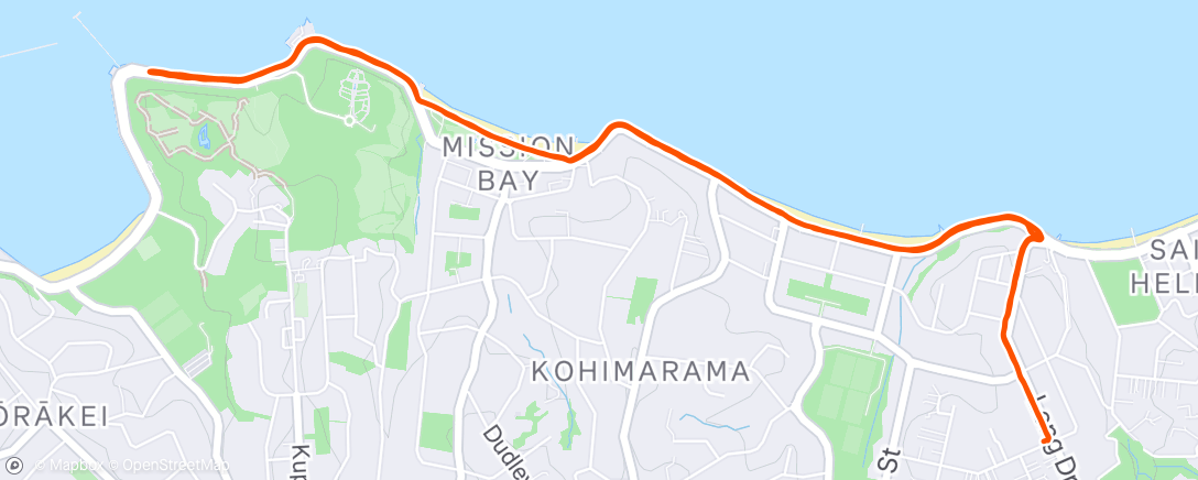 Map of the activity, Morning Run