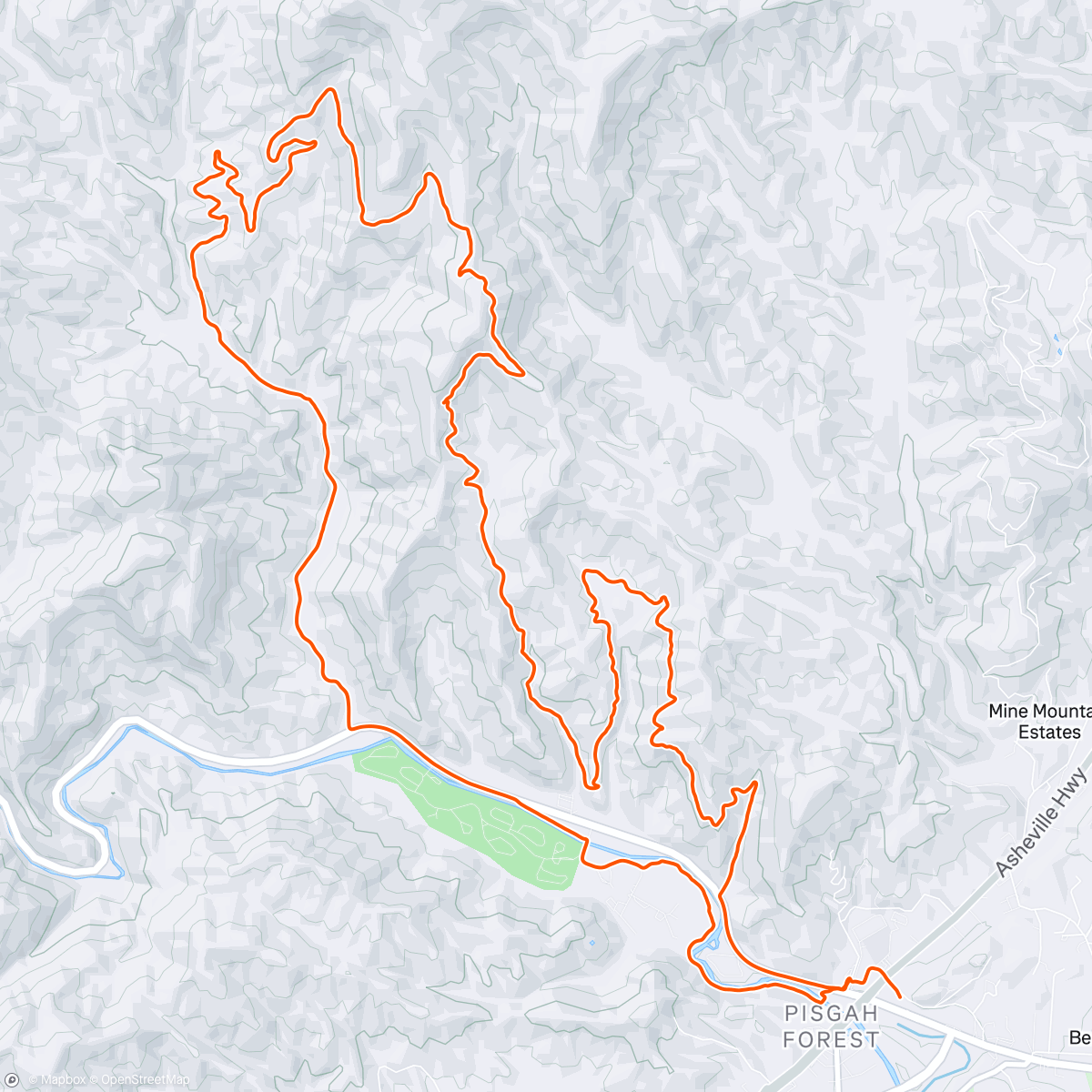 Map of the activity, Local lap while it was still a lil chilly