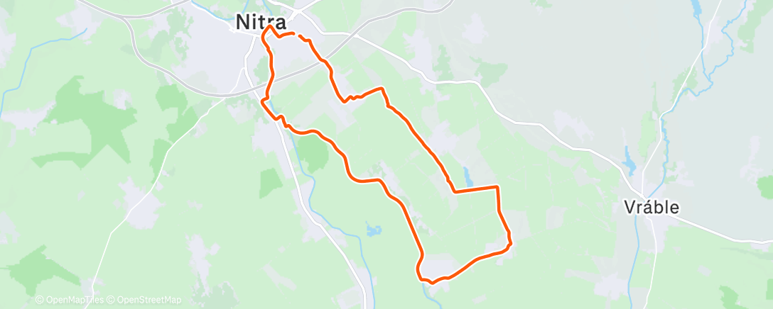 Map of the activity, Afternoon Ride