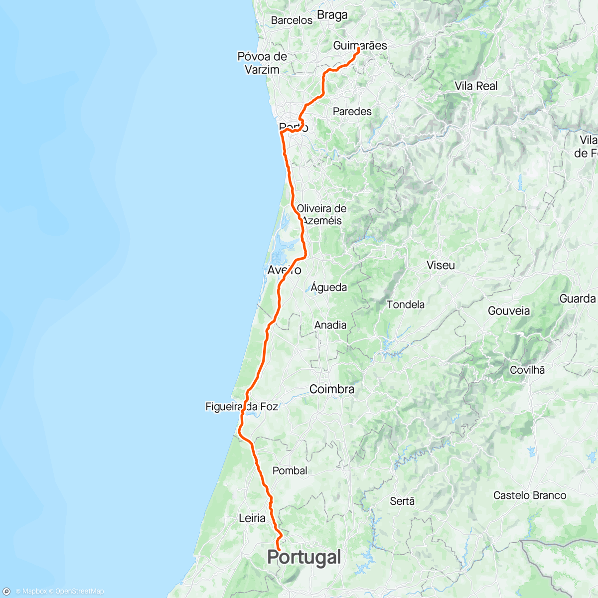 Map of the activity, Emonda Fátima 2024 OneShot 🔥🚴
