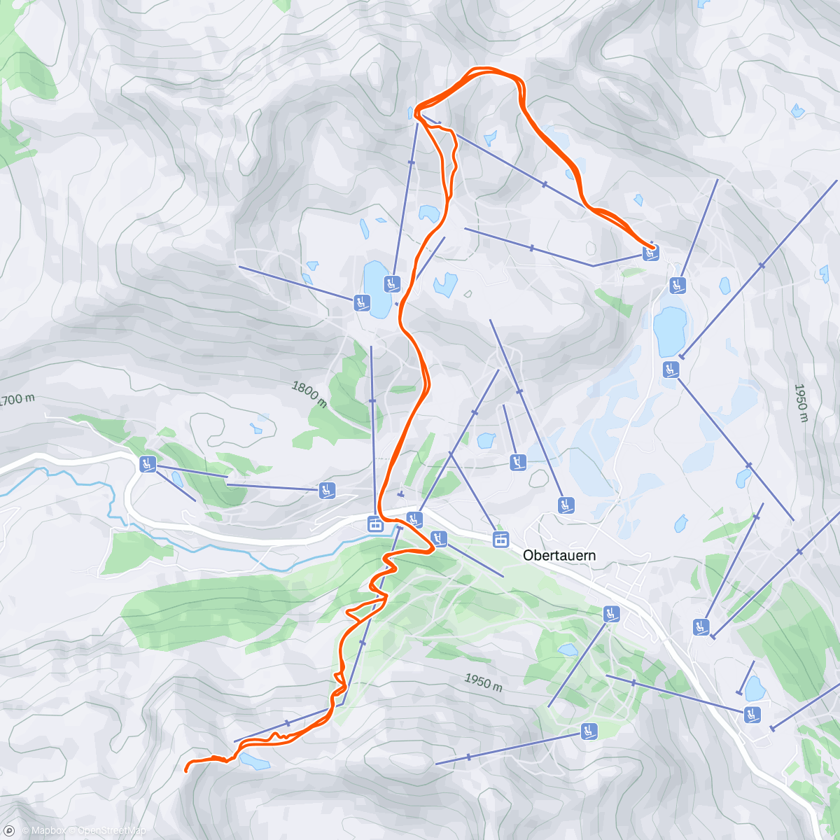 Map of the activity, Skitour am Morgen