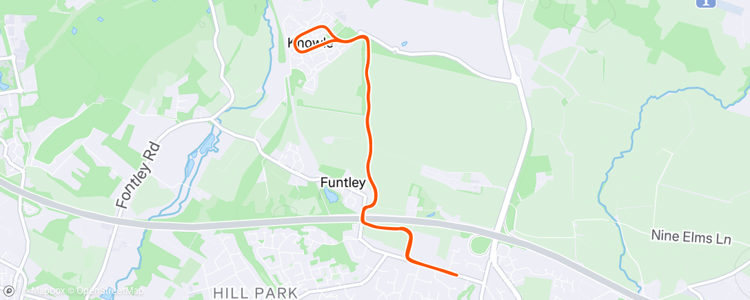 Map of the activity, Morning Run