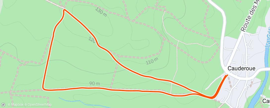 Map of the activity, Marche le matin