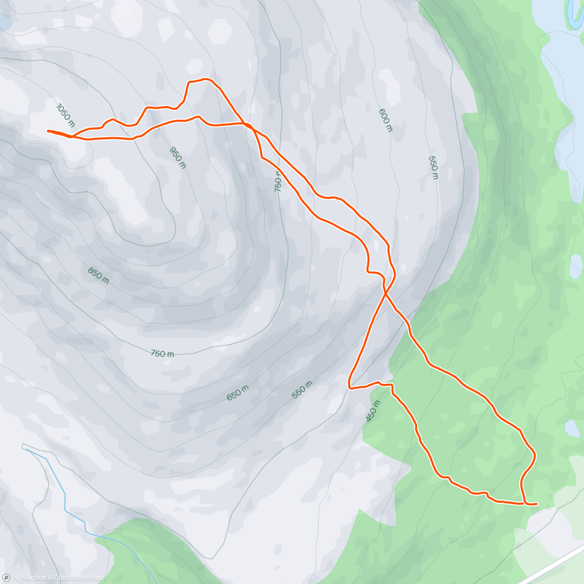Map of the activity, Dag 2 i Tromsø sjufjellet