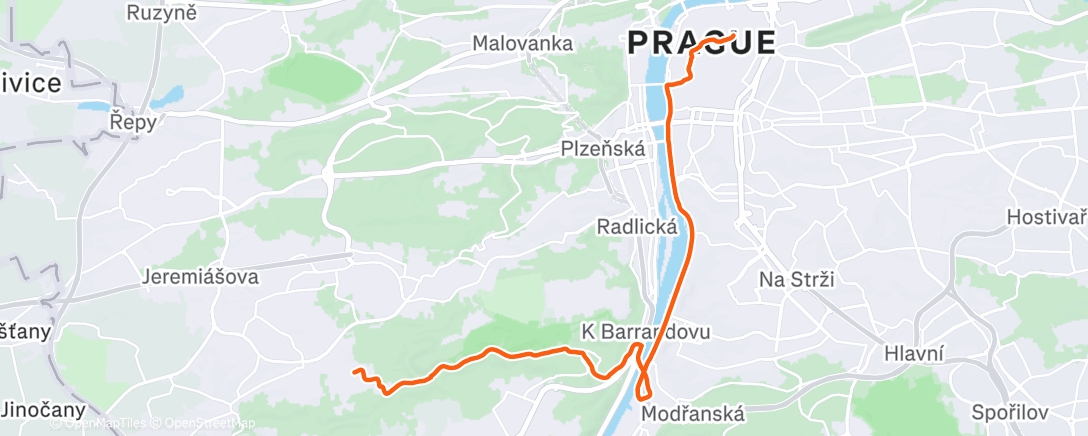 Карта физической активности (Afternoon Walk)