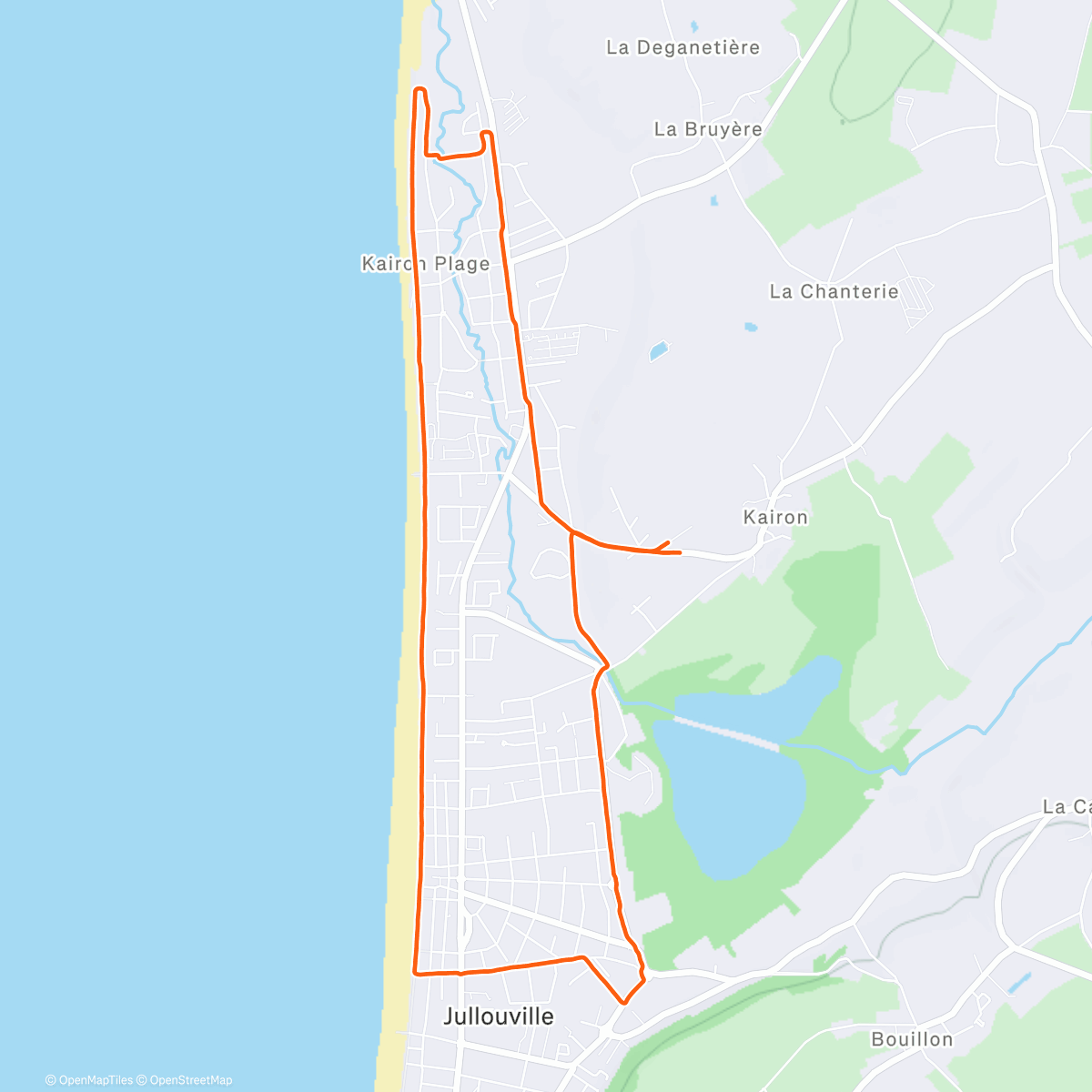 Map of the activity, Kairon - base - 138bpm