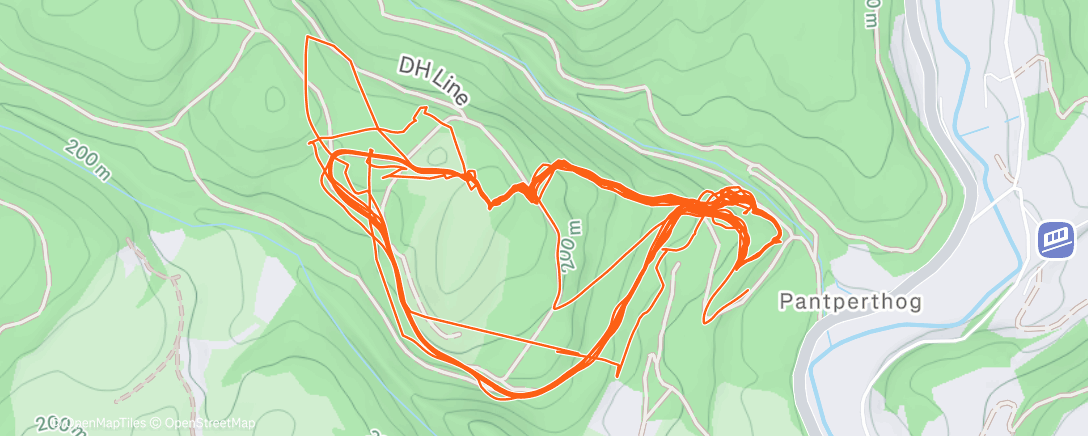 Map of the activity, Afternoon Ride