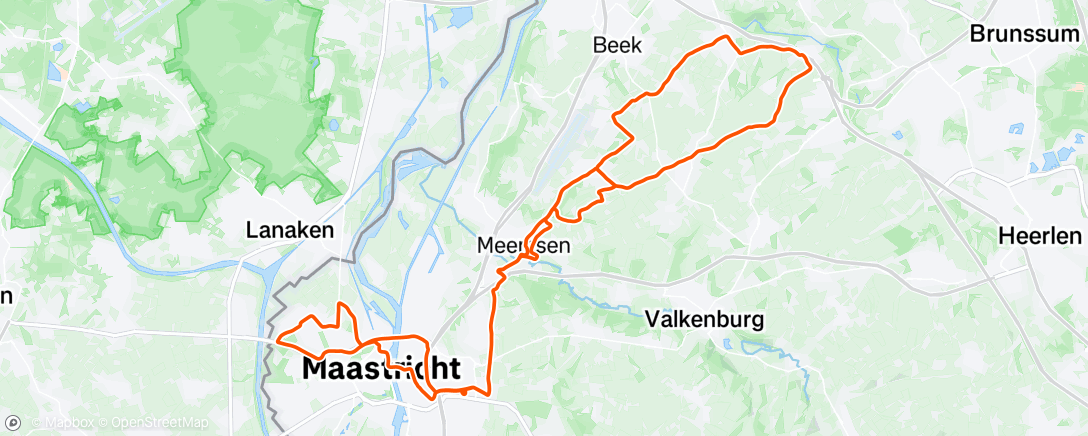 Map of the activity, LFC rit Schimmert 🚴‍♂️🚴‍♂️🚴‍♂️