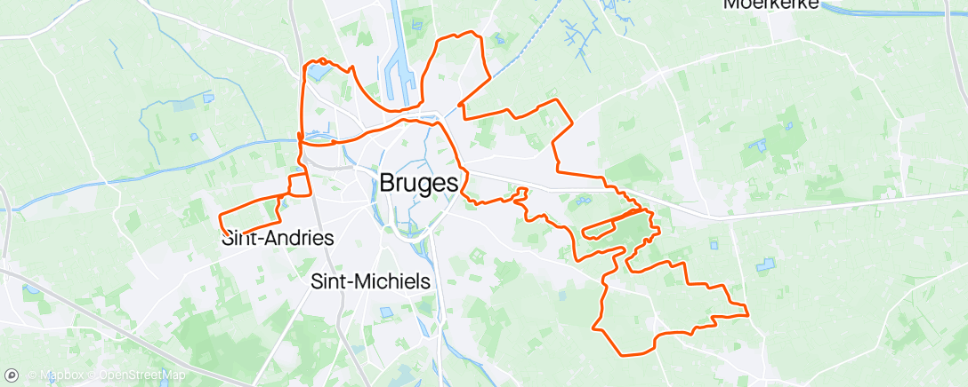 「Avondrit op e-bike」活動的地圖