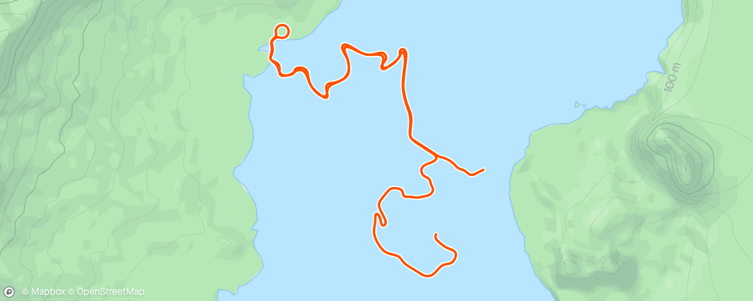 Карта физической активности (Zwift - Climb Portal: Cote de Domancy at 100% Elevation in Watopia)
