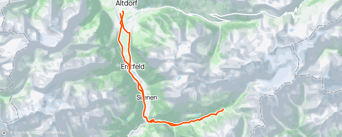 Map of the activity, First accidental mountain bike tour ⛰️