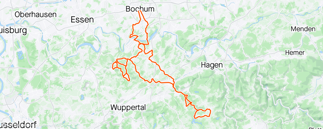 Map of the activity, Fiege Pils Ride