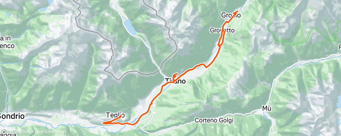 Map of the activity, Giro dell'ora di pranzo