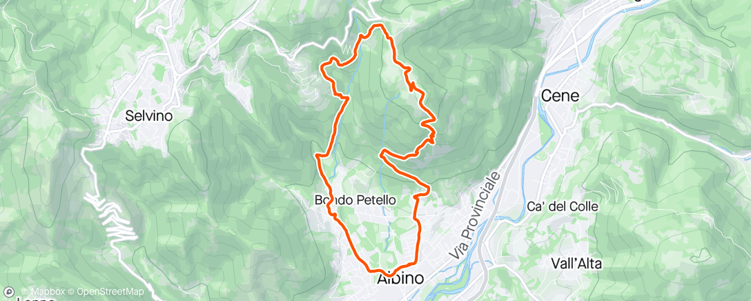 Map of the activity, Rena & dintorni con Biro & Silvia