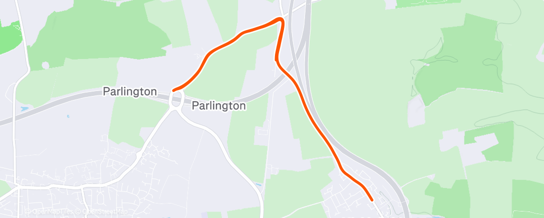 Map of the activity, Morning Run