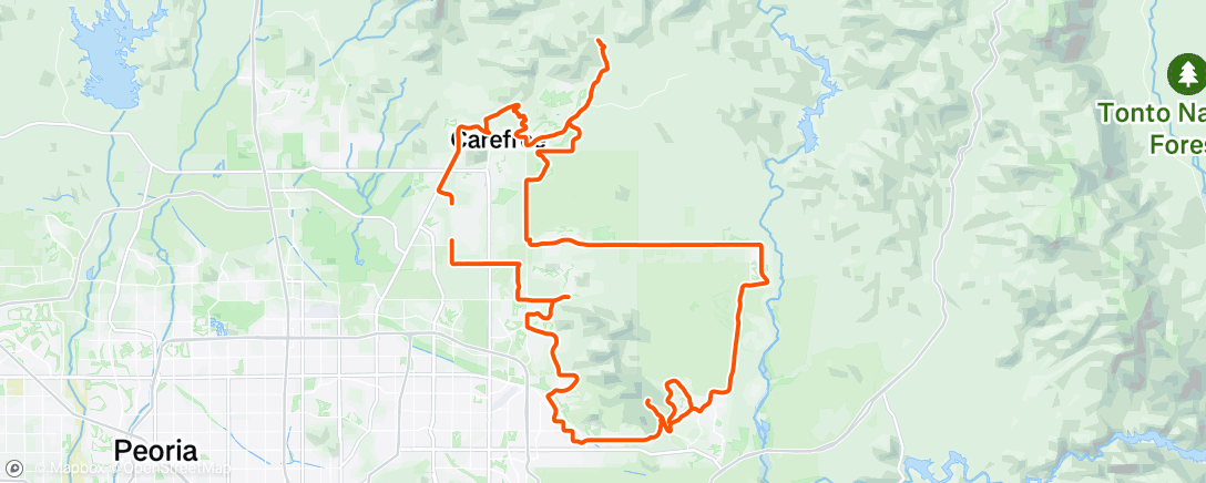 Map of the activity, Morning Ride