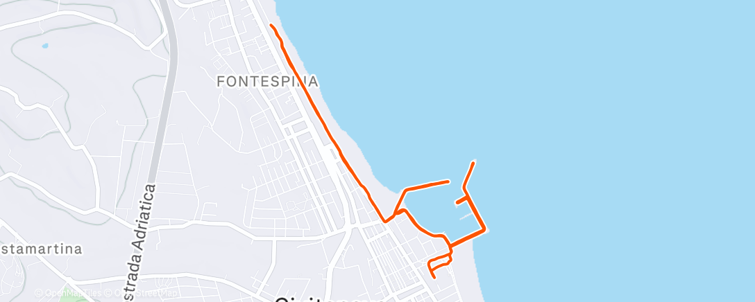 Map of the activity, Xmas Eve Run - Cluana Run Club 🎅🏻🎄