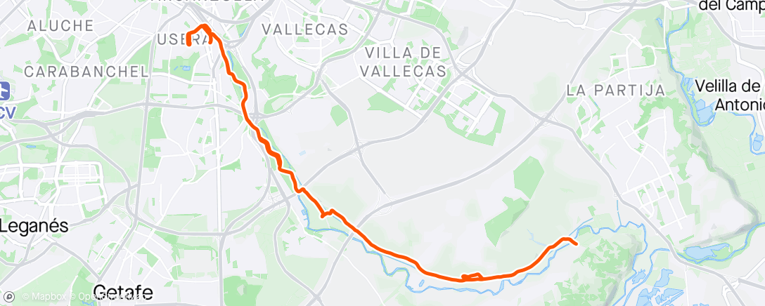 Karte der Aktivität „Camino a Ribas”