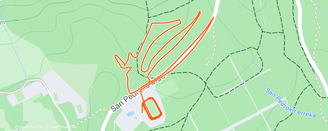 Map of the activity, Carrera a la hora del almuerzo